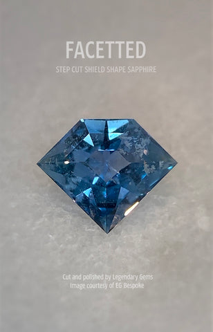SHield Shape Sapphire Legendary Gems