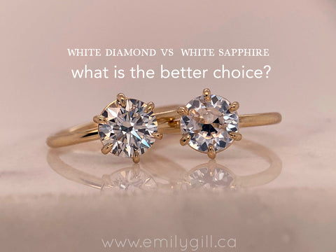 white diamond vs white sapphire