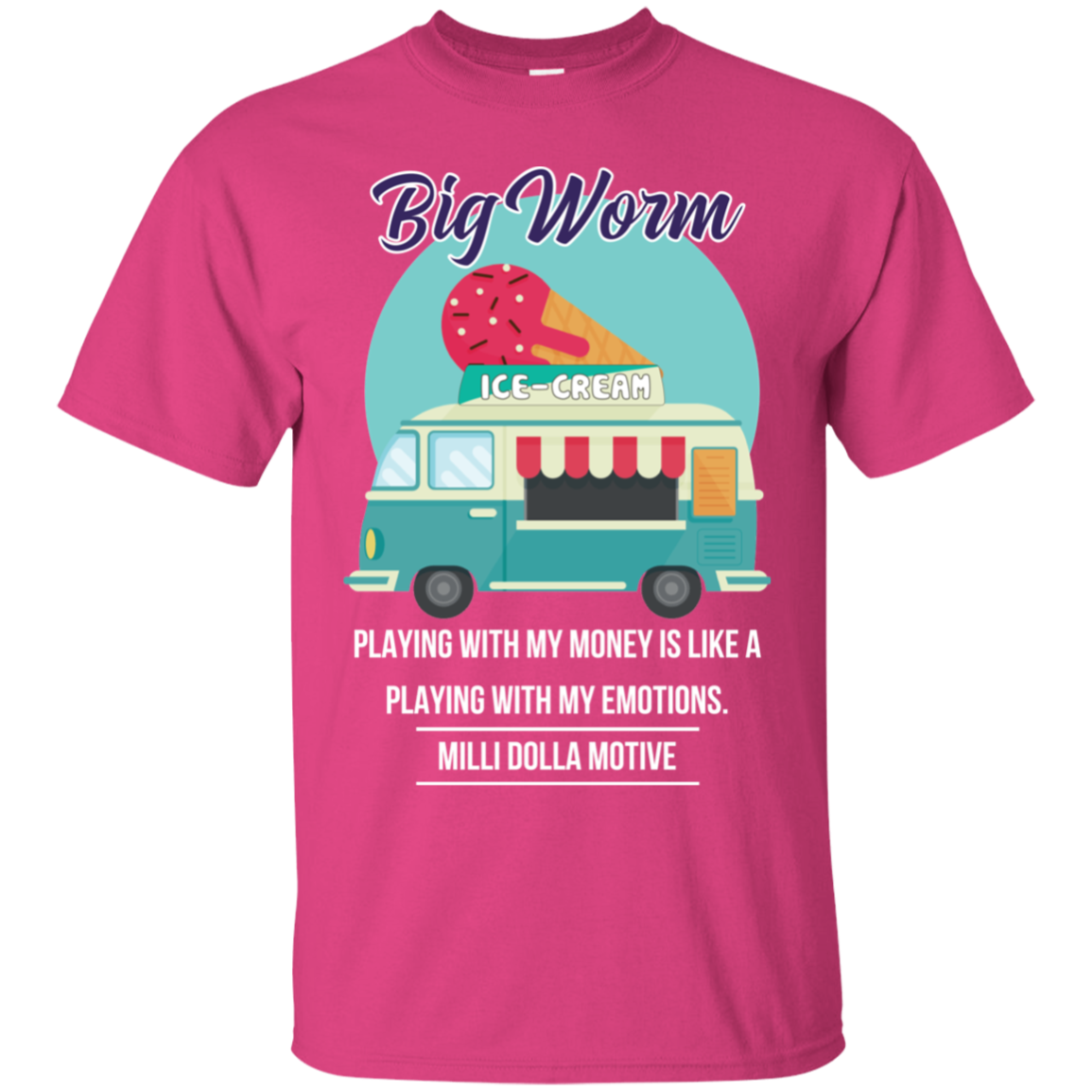 big worm ice cream t shirt