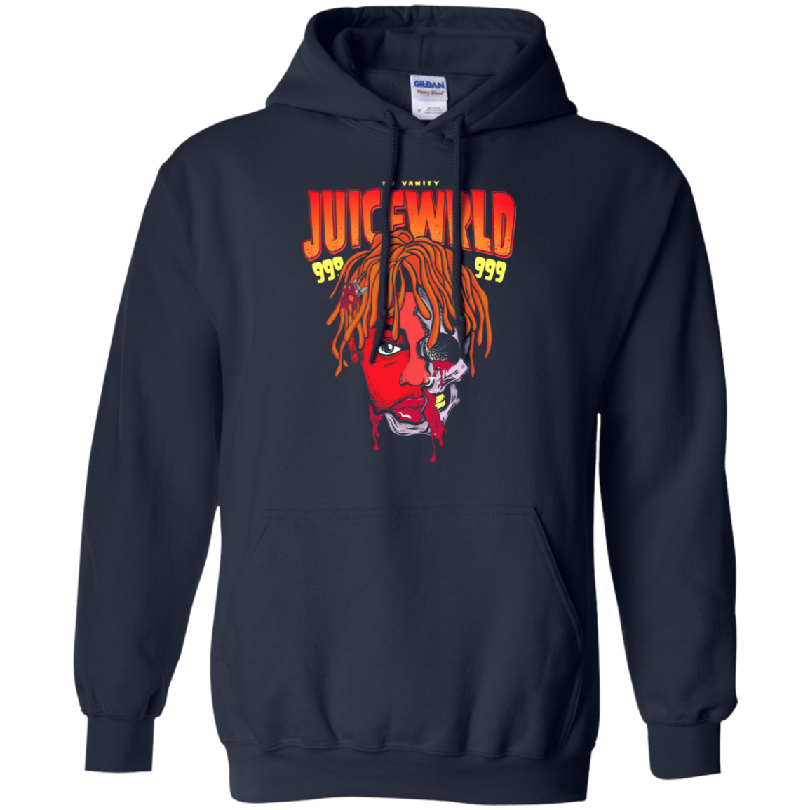 JUICE WRLD SKULL POSTER Pullover Hoodie - AGREEABLE1155 x 1155