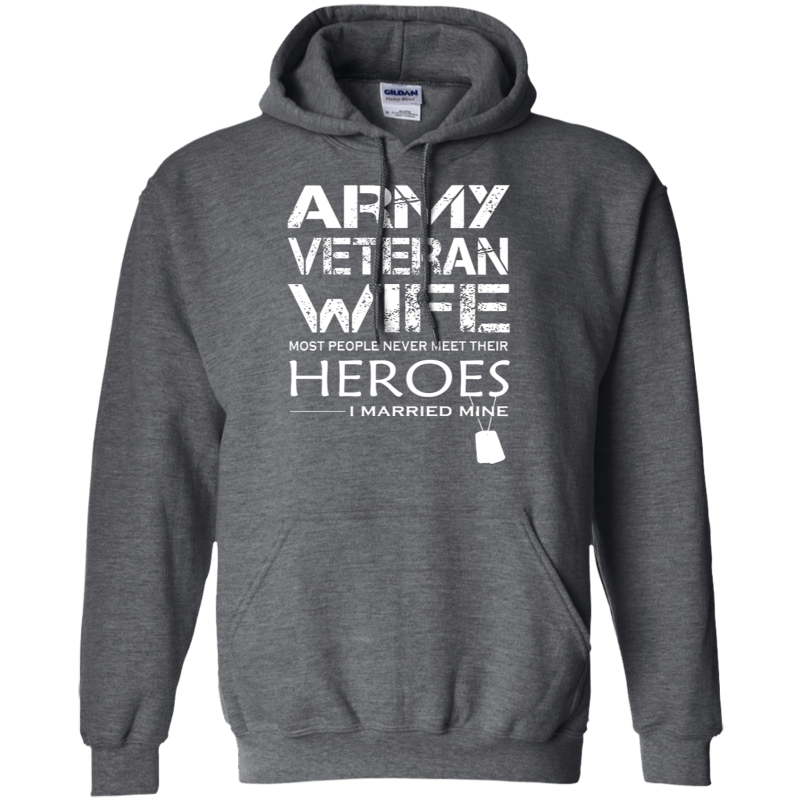 Download AGR Army Veteran Wife I Married My Hero Hoodie - AGREEABLE