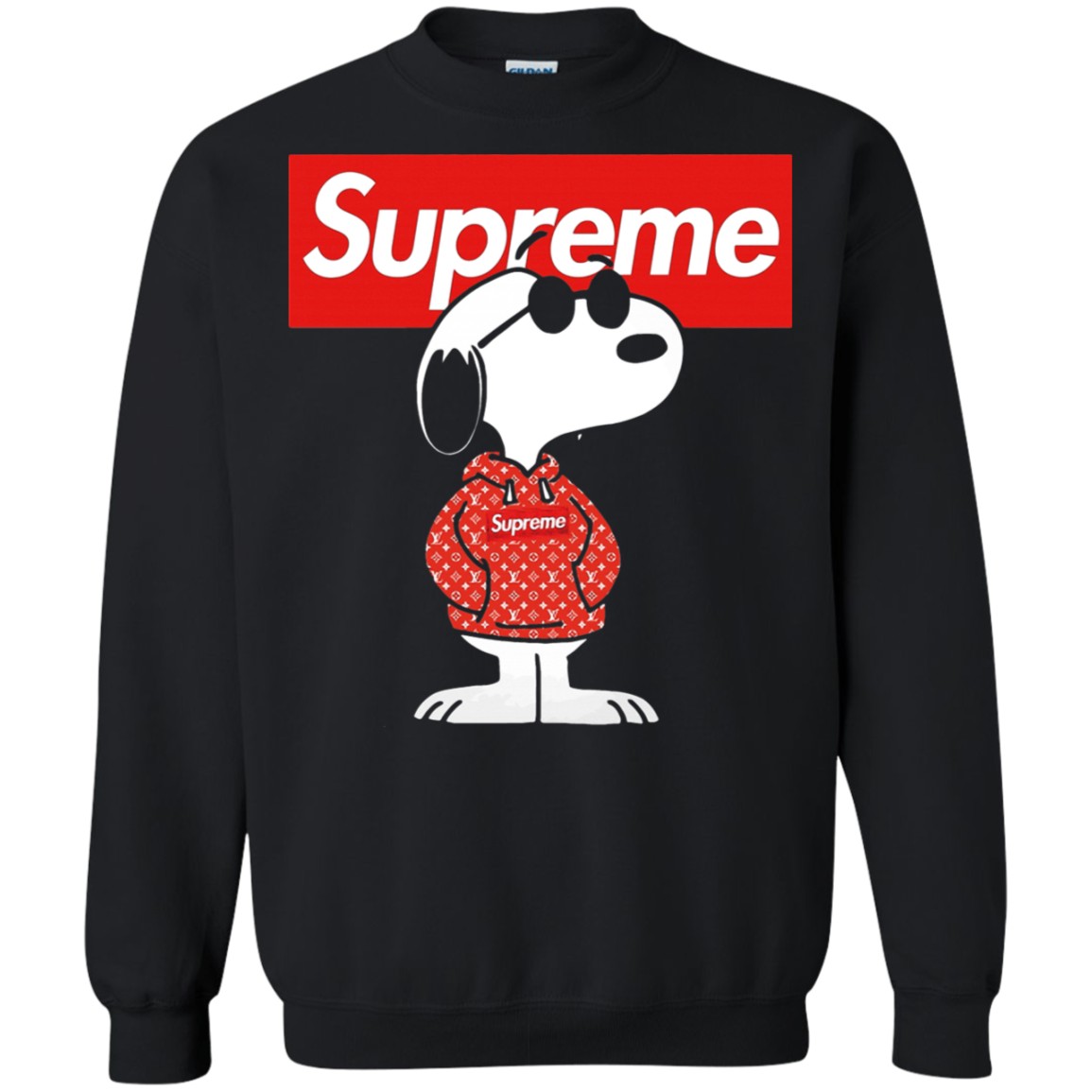 AGR Snoopy Supreme x Louis Vuitton Stay Stylish Joe Cool Sweatshirt - AGREEABLE