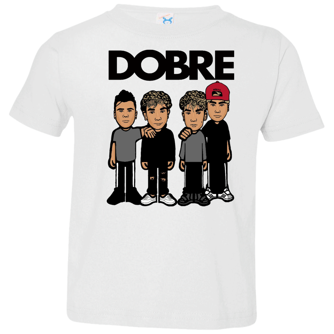 Red Dobre Merch: AGR Dobre Brothers Dobre Twins Toddler Jersey T-Shirt.