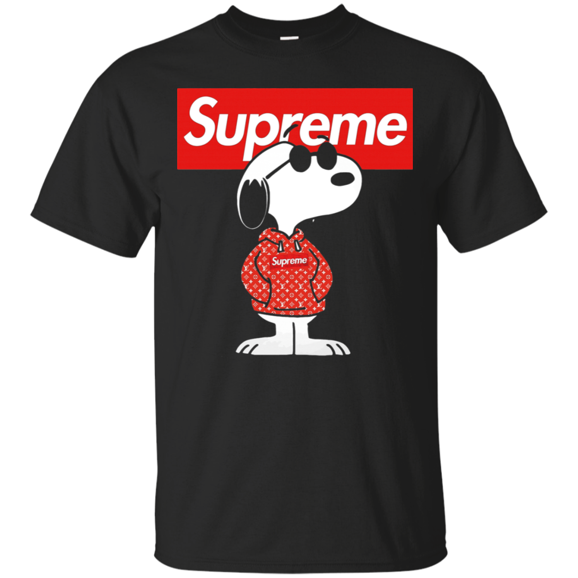 AGR Snoopy Supreme x Louis Vuitton Stay Stylish Joe Cool T-Shirt - AGREEABLE