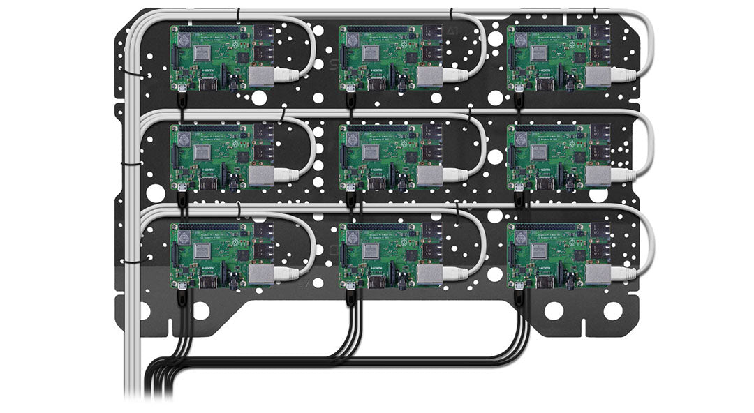 World's best Cluster Pi mounting system