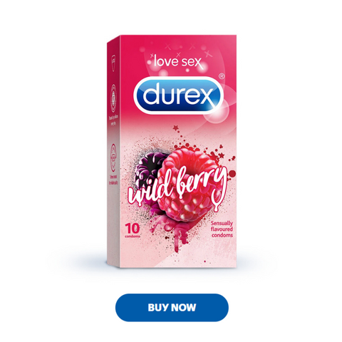 Explore Durex Wildberry Flavoured Condoms