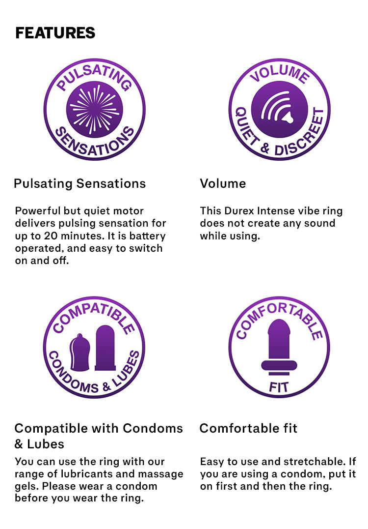 Durex Play Vibrations Ring + Condom | Condom Depot