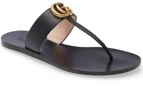 black gucci sandals