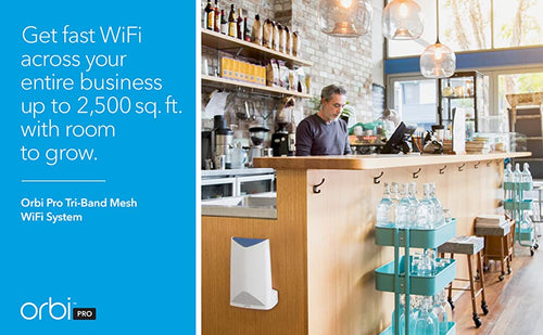 GET FAST WIFI ACROSS YOUR ENTIRE BUSINESS UP TO 2,500 sq. ft. WITH ROOM TO GROW.
