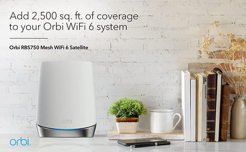 ADD 2,500 sq.ft. OF COVERAGE TO YOUR ORBI WIFI 6 SYSTEM