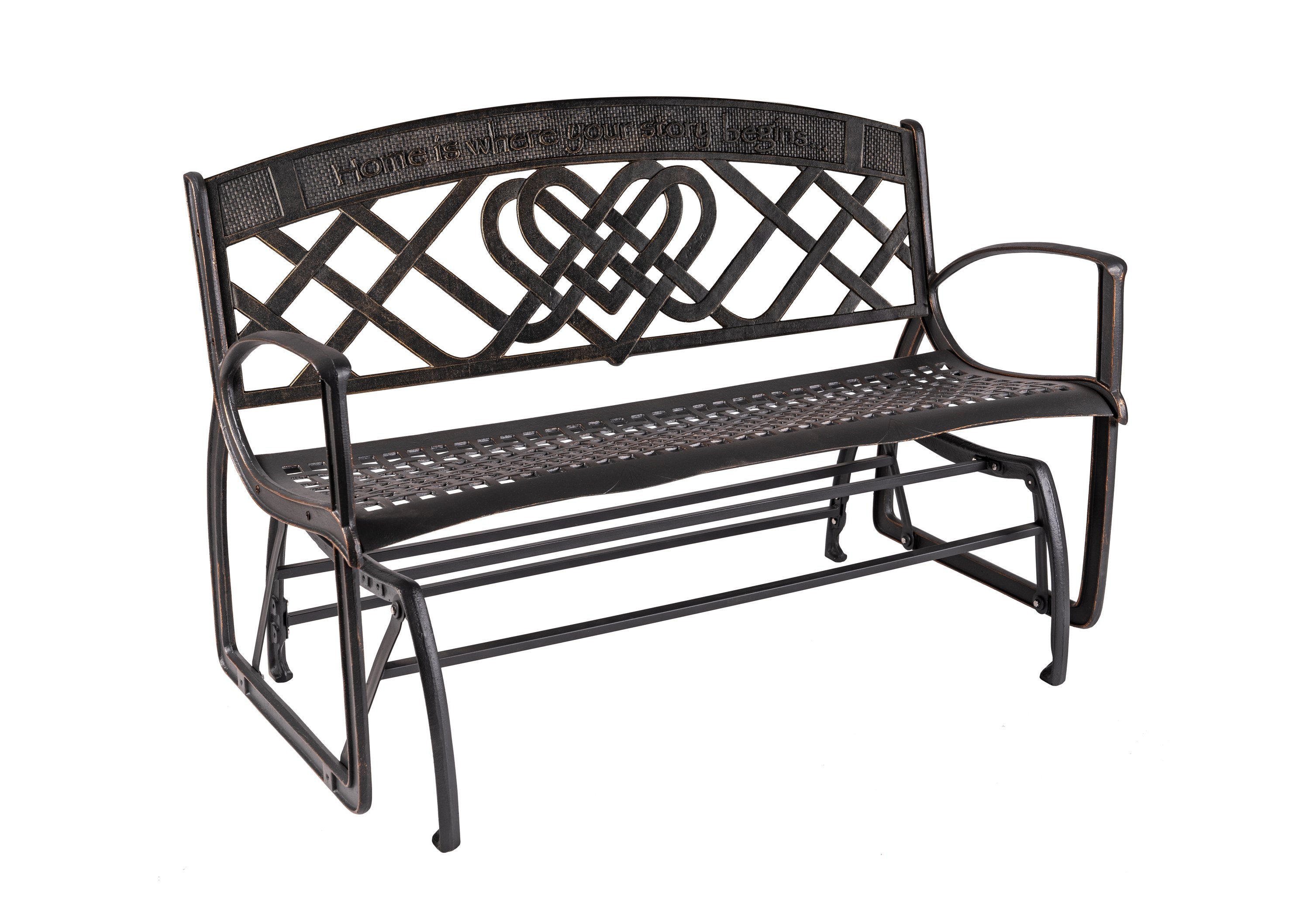 wrought iron glider walmart