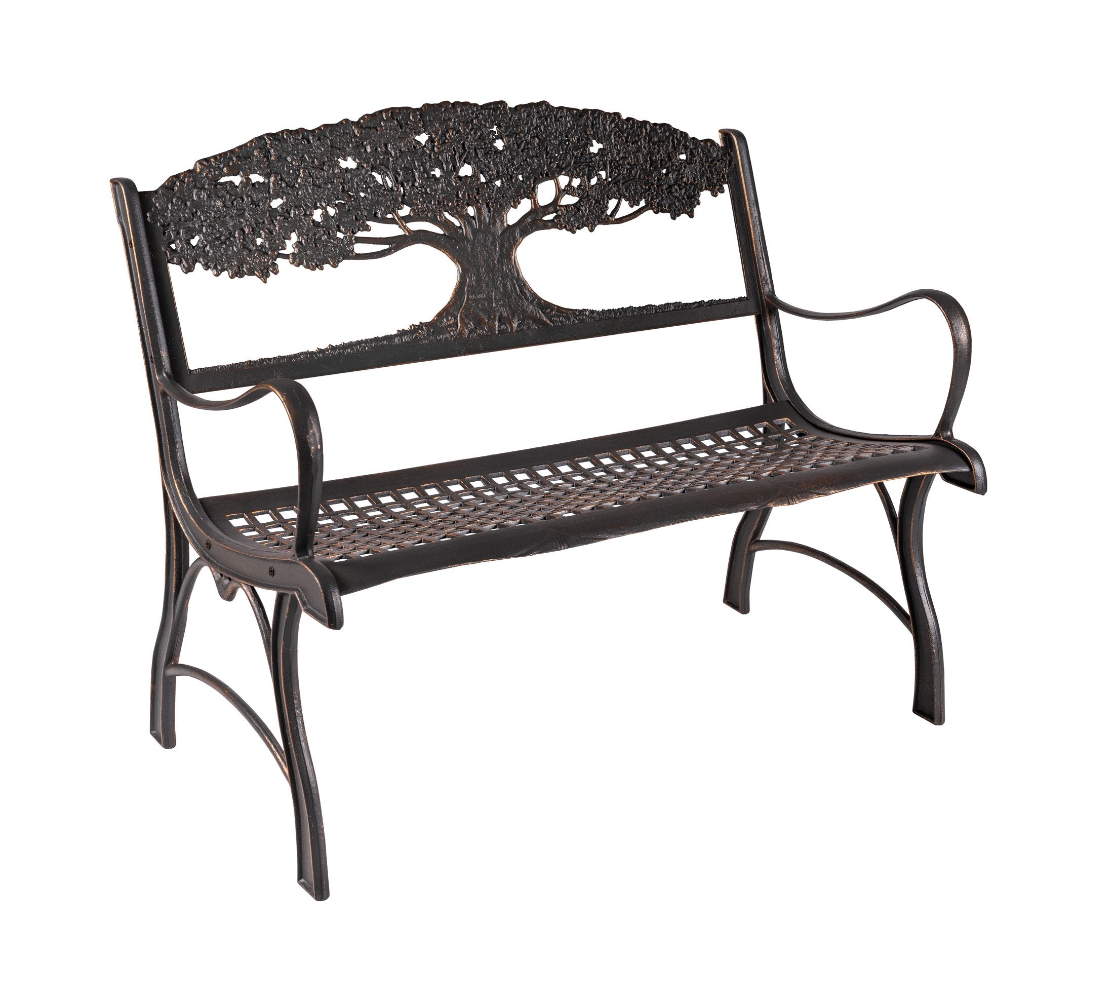 black iron loveseat