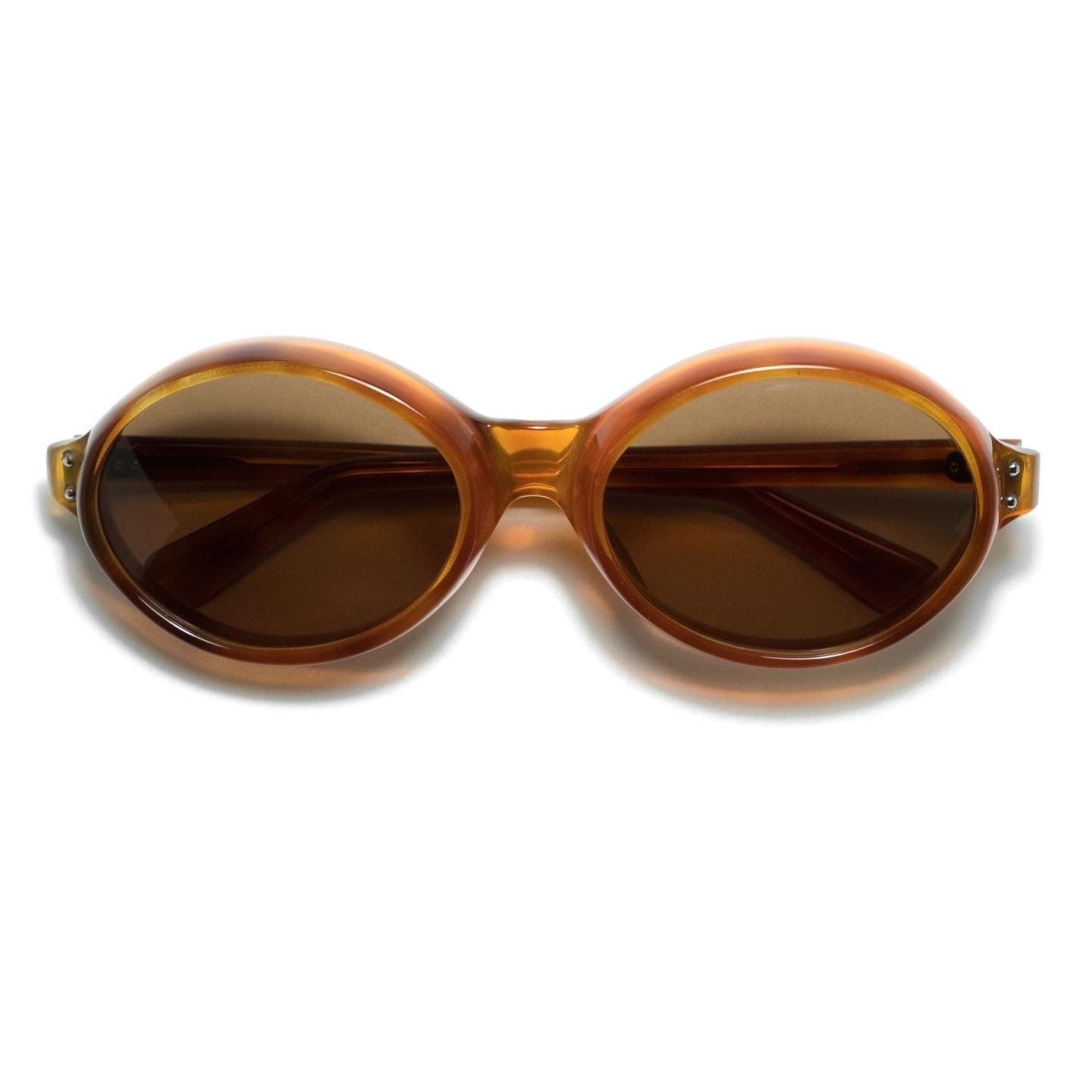 1960s Vintage Frame France Frame Amber tortoise Oval style – Feaw