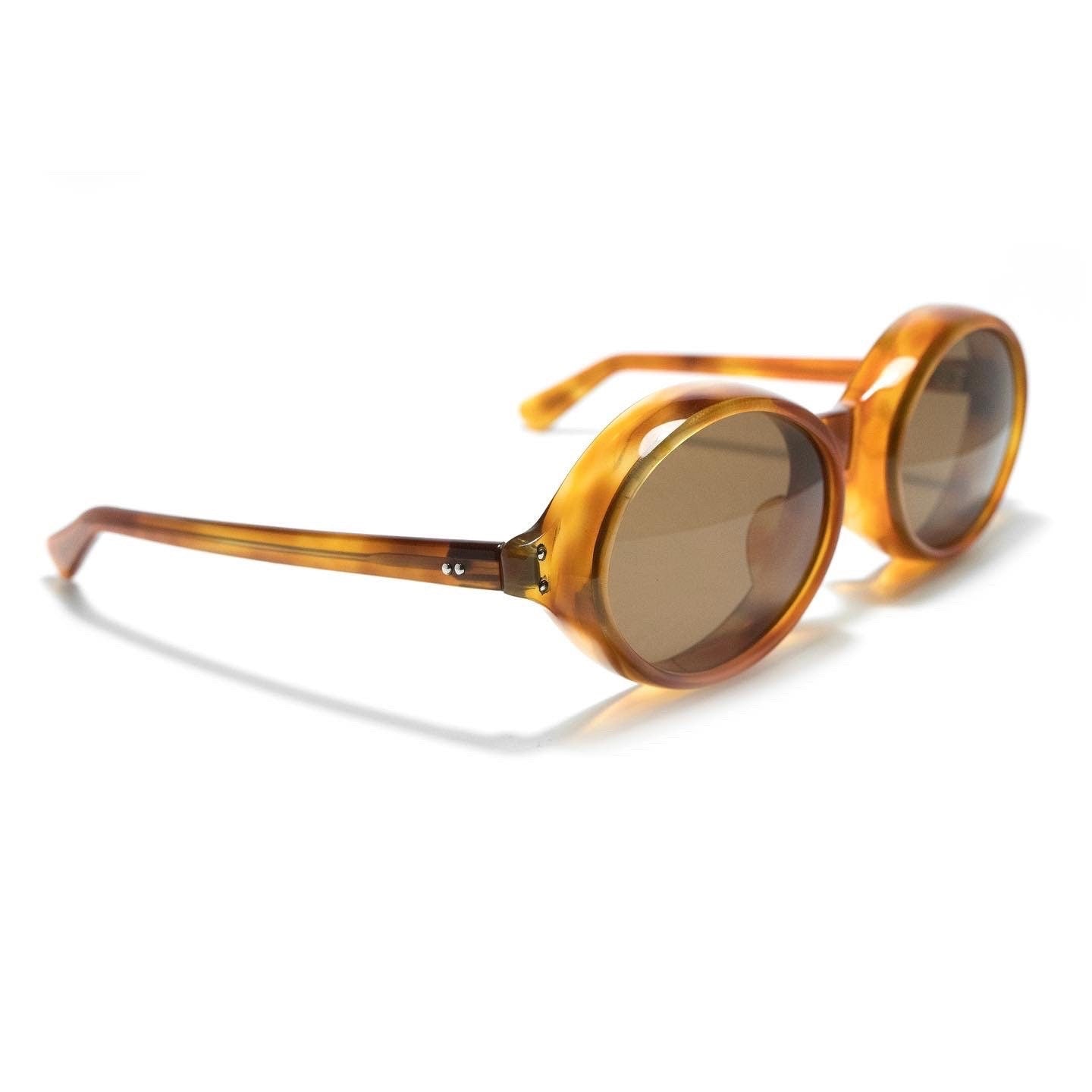 1960s Vintage Frame France Frame Amber tortoise Oval style – Feaw