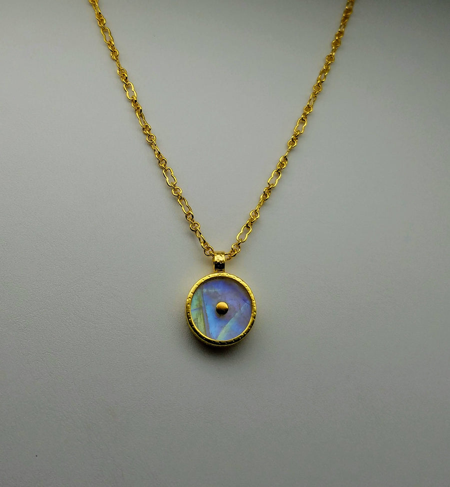 moonstone sun necklace