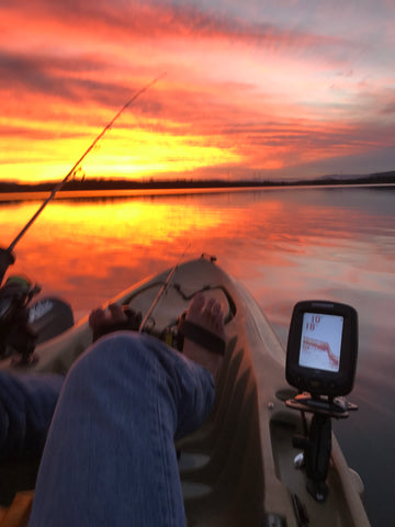The serenity of a sunset, fish become a bonus, Skulldrag Industries 