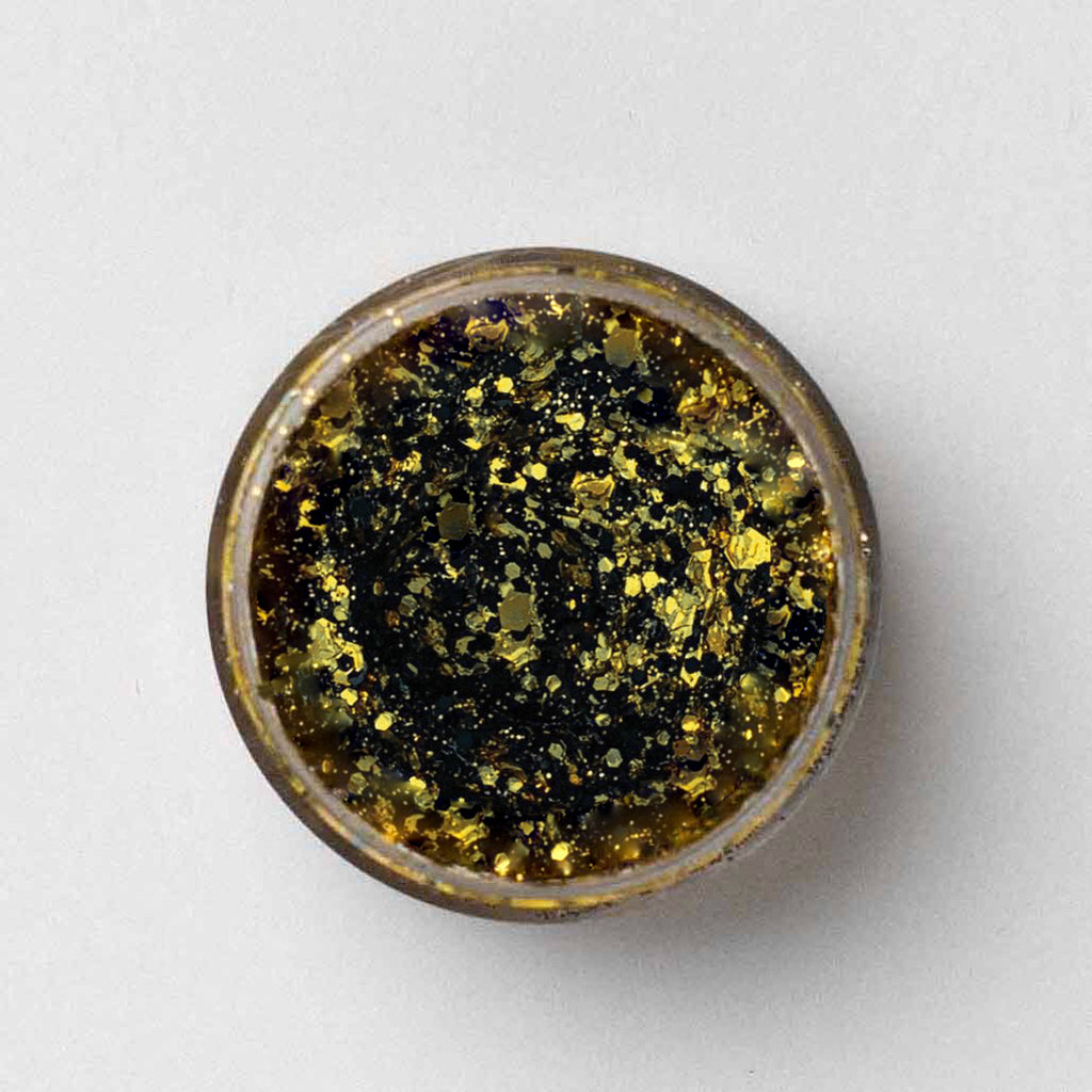 Superstar Biodegradable Loose Fine Glitter - Gold (6 ml), Cosmetic Grade, Ecofriendly Glitter for Face, Body, Hair, Women's