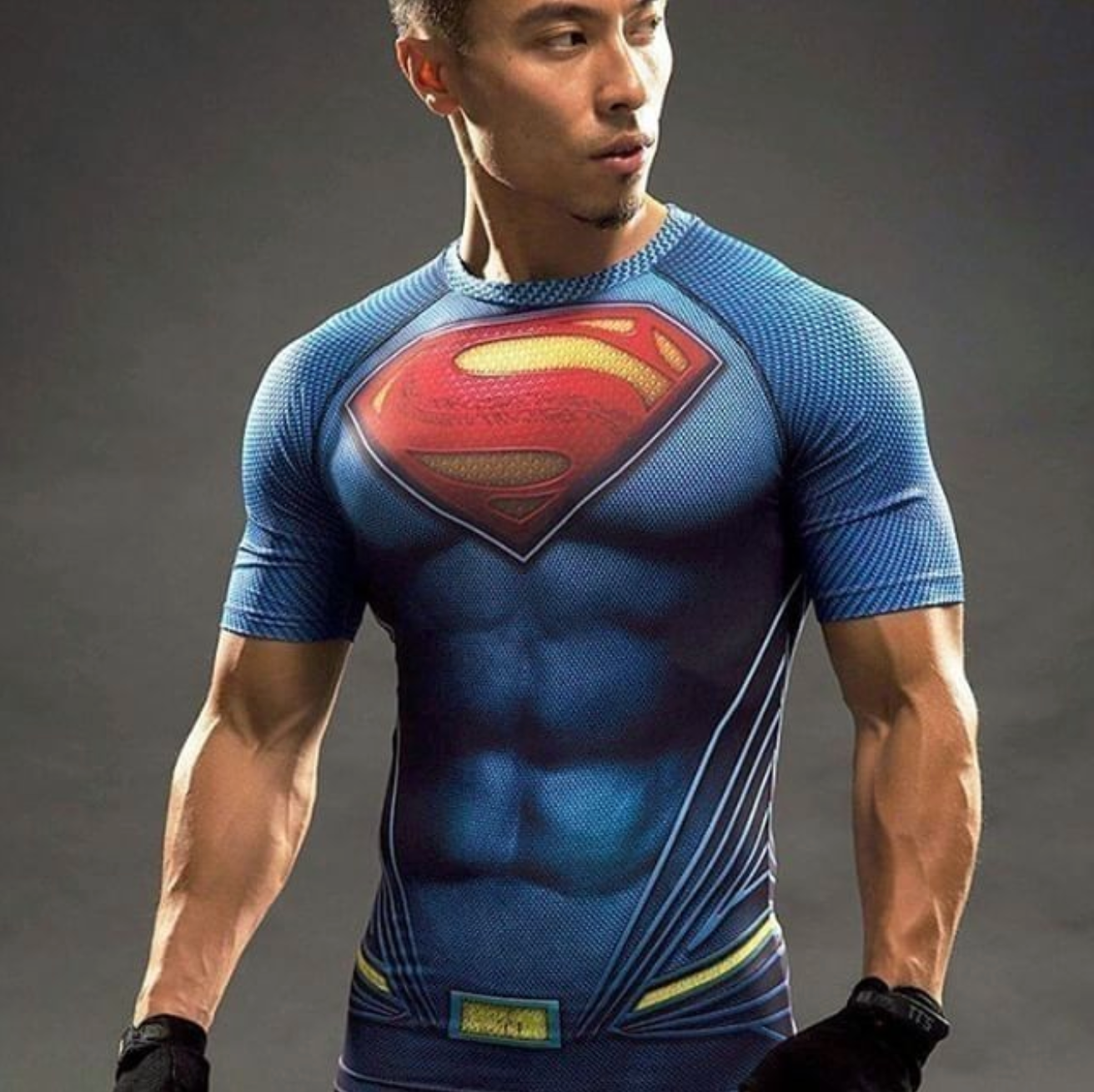 Blue Superman Compression Shirt 