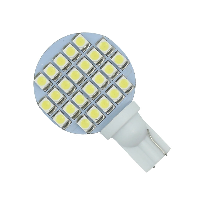 10PCS Super White T10 Wedge 24-SMD RV Landscaping LED Light bulbs W5W 921 168 194