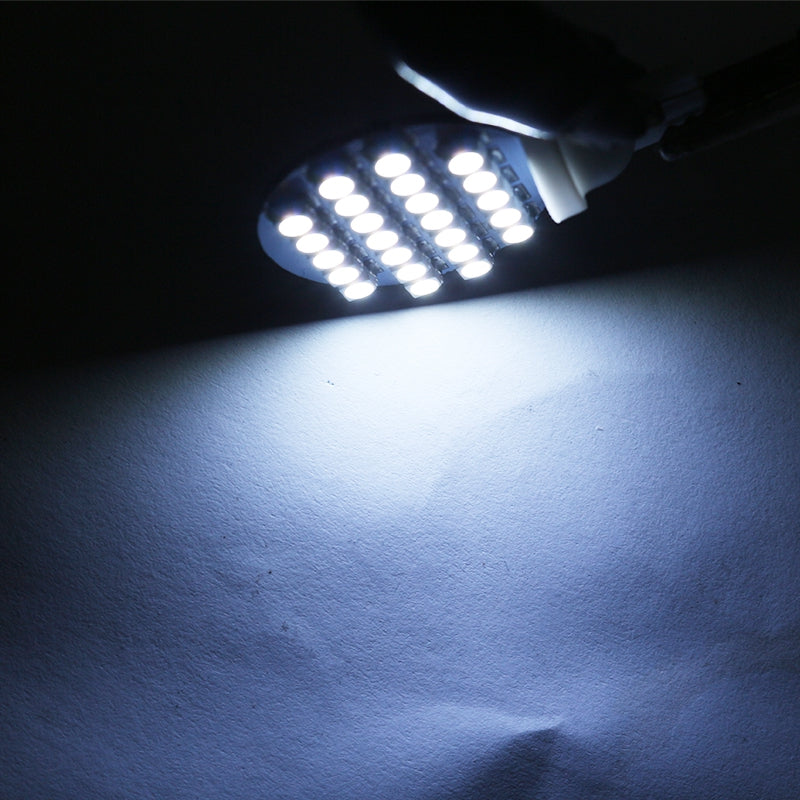 10PCS Super White T10 Wedge 24-SMD RV Landscaping LED Light bulbs W5W 921 168 194