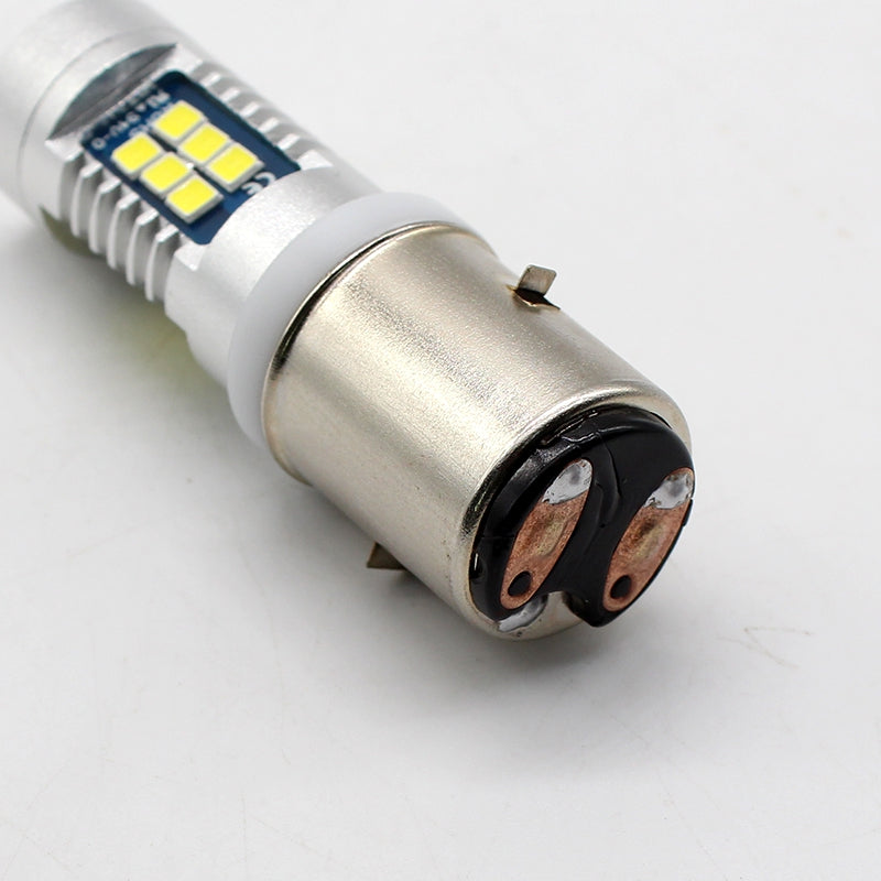 1PCS H6 BA20D Type 15W High Power 3030 Chips 21SMD LED Bulb 6000k~7000k Super White Turn Signal ...