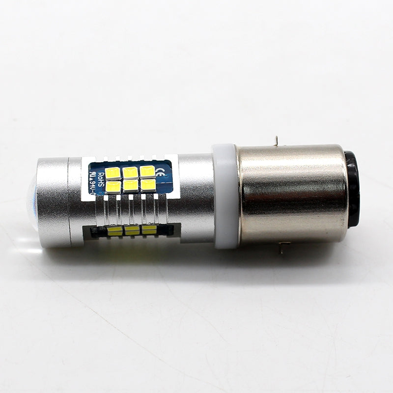 1PCS H6 BA20D Type 15W High Power 3030 Chips 21SMD LED Bulb 6000k~7000k Super White Turn Signal ...