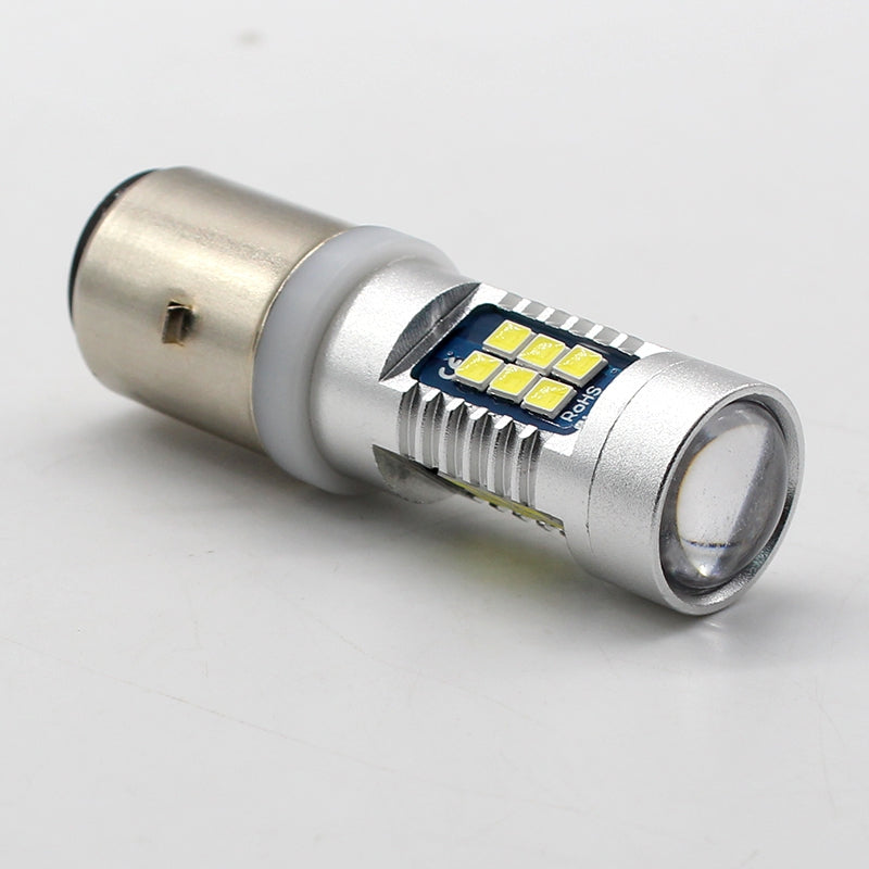 1PCS H6 BA20D Type 15W High Power 3030 Chips 21SMD LED Bulb 6000k~7000k Super White Turn Signal ...