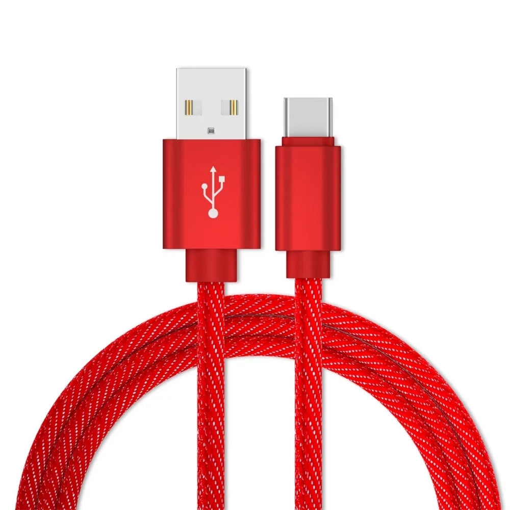 1M USB Cable for Type-C Devices Fast Charger Cables Mobile Phone Charging Data Adapt