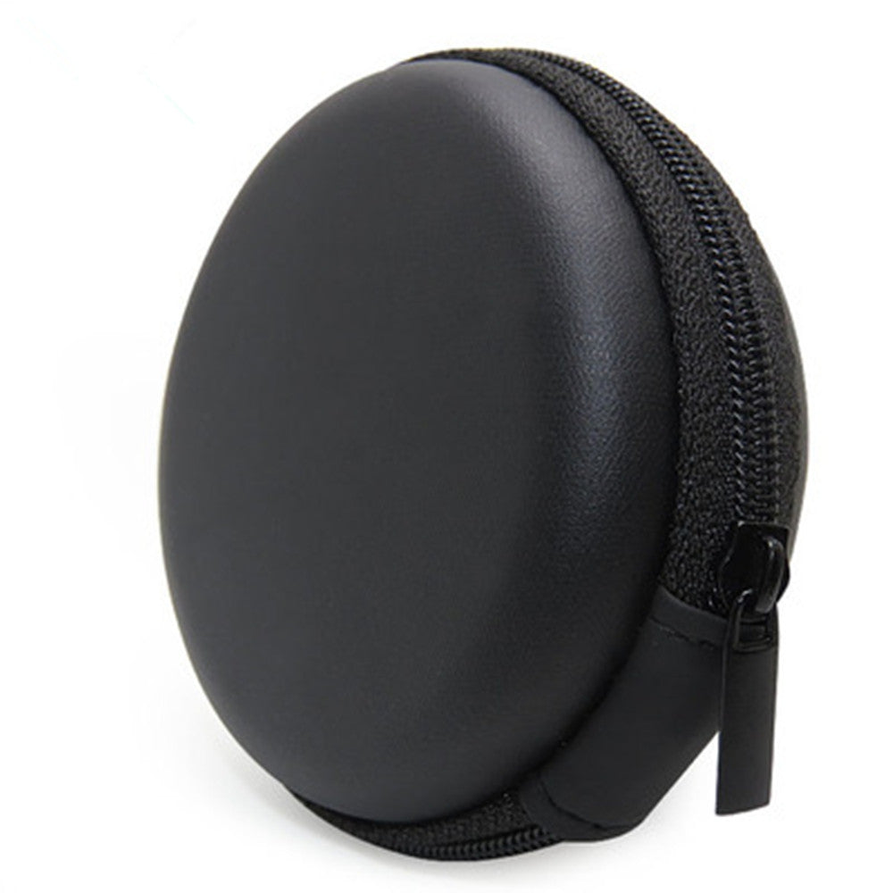 Cosmos Black bluetooth handsfree headset  Case - Clamshell Style with Zipper Enclosure Inner Poc...