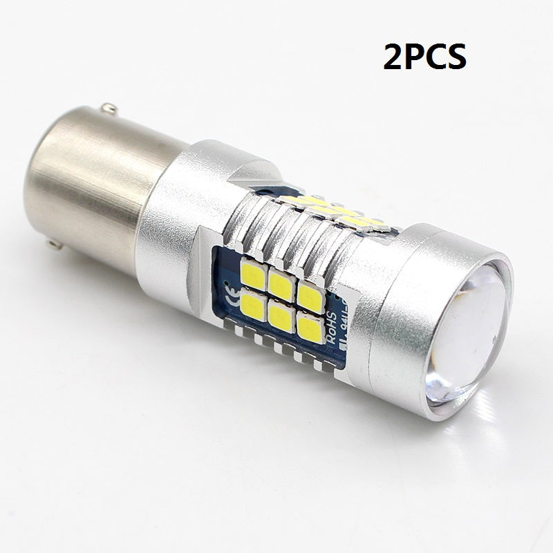 2PCS Super White BA15S P21W 3030 OSRAM Chip LED DRL Daytime Side Light Bulb 21SMD
