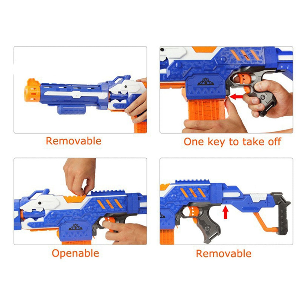 3 in 1 Electric Burst of Soft Bullet Rifle Gun Toy for Kids Outdoor Shooting Game