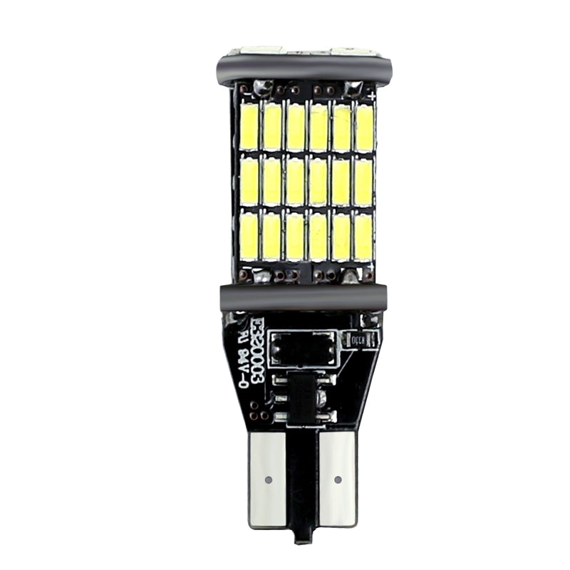 2PCS Xenon White 4014 T15/T10 15W RV Trailer Backup Reverse LED Light Bulb 906 12V