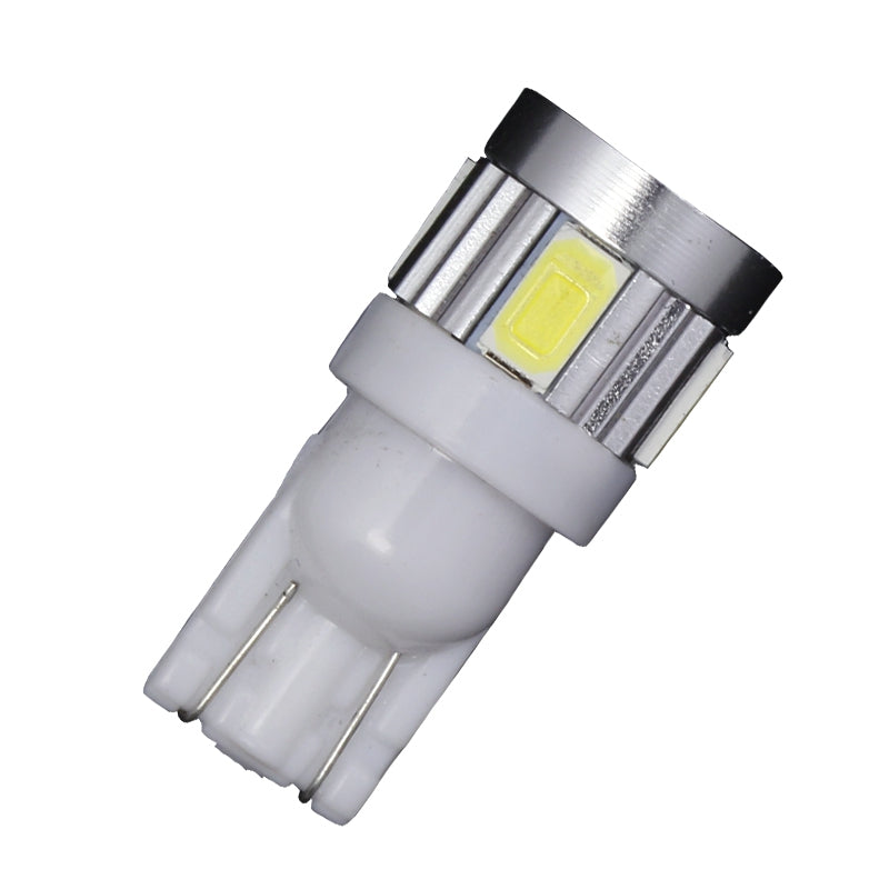 10PCS Super White T10 5730 6-SMD LED Chip SAMSUNG Light bulb RV Dome Car 147 168