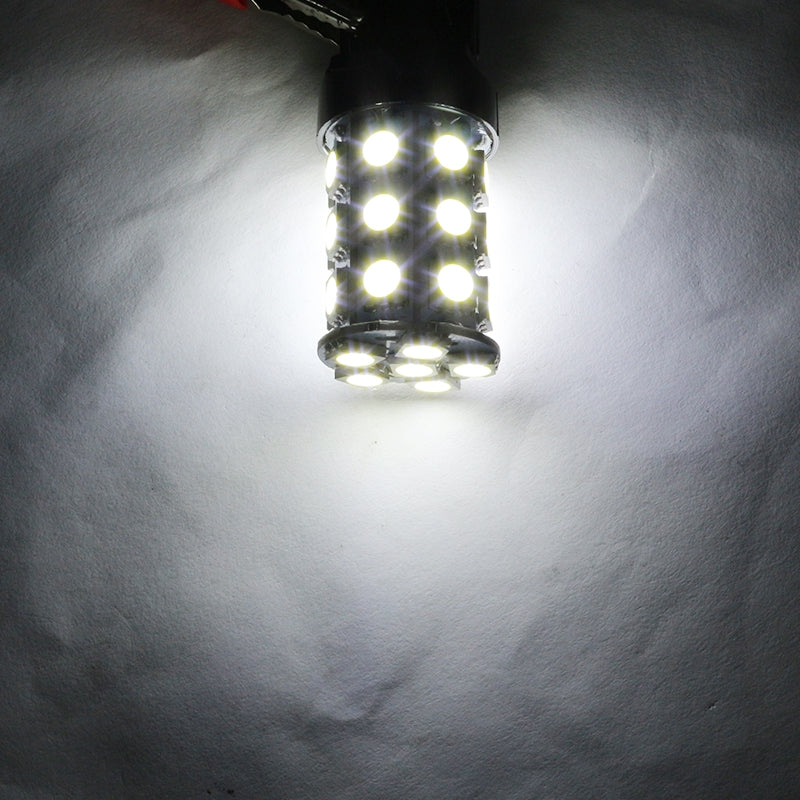 10PCS White 27SMD T20 7440 7443 Tail Brake Reverse Backup LED Light Bulb Supper Bright