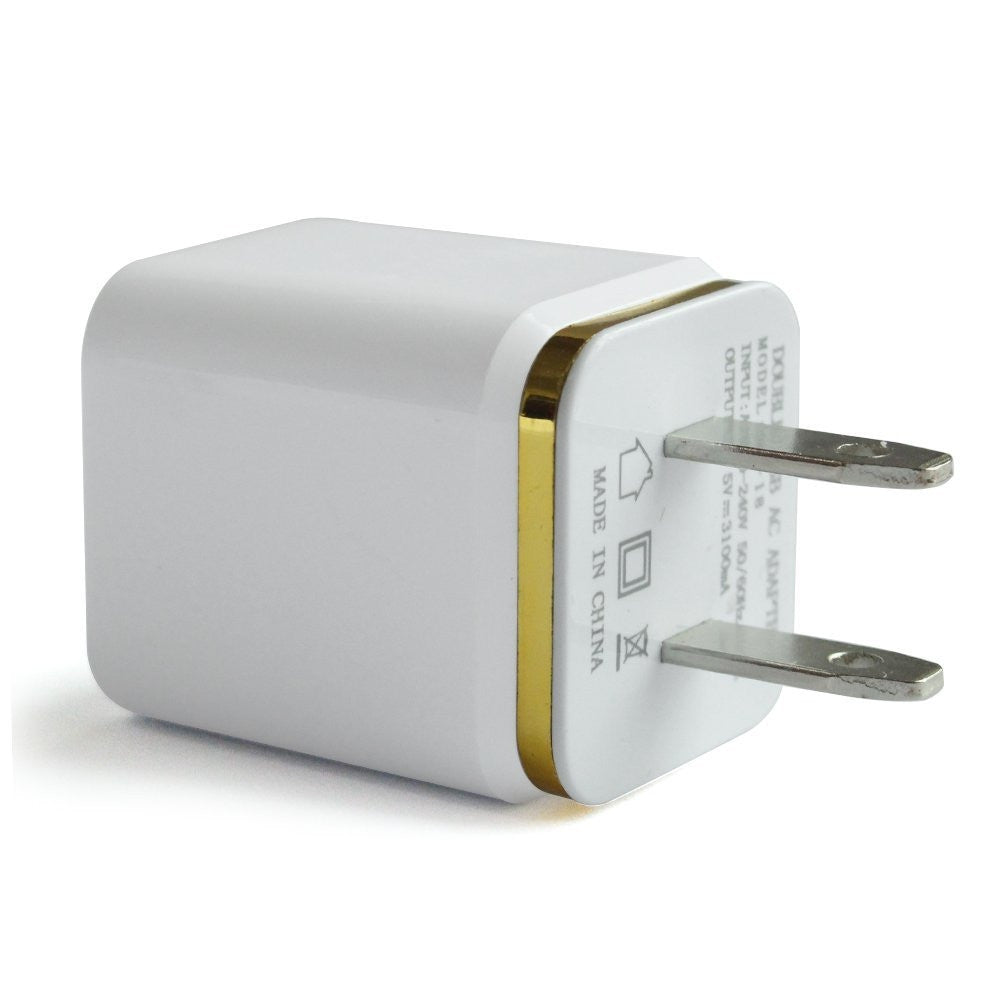 Dual USB Wall Charger 12 Watt for Apple and Android Devices US Plug