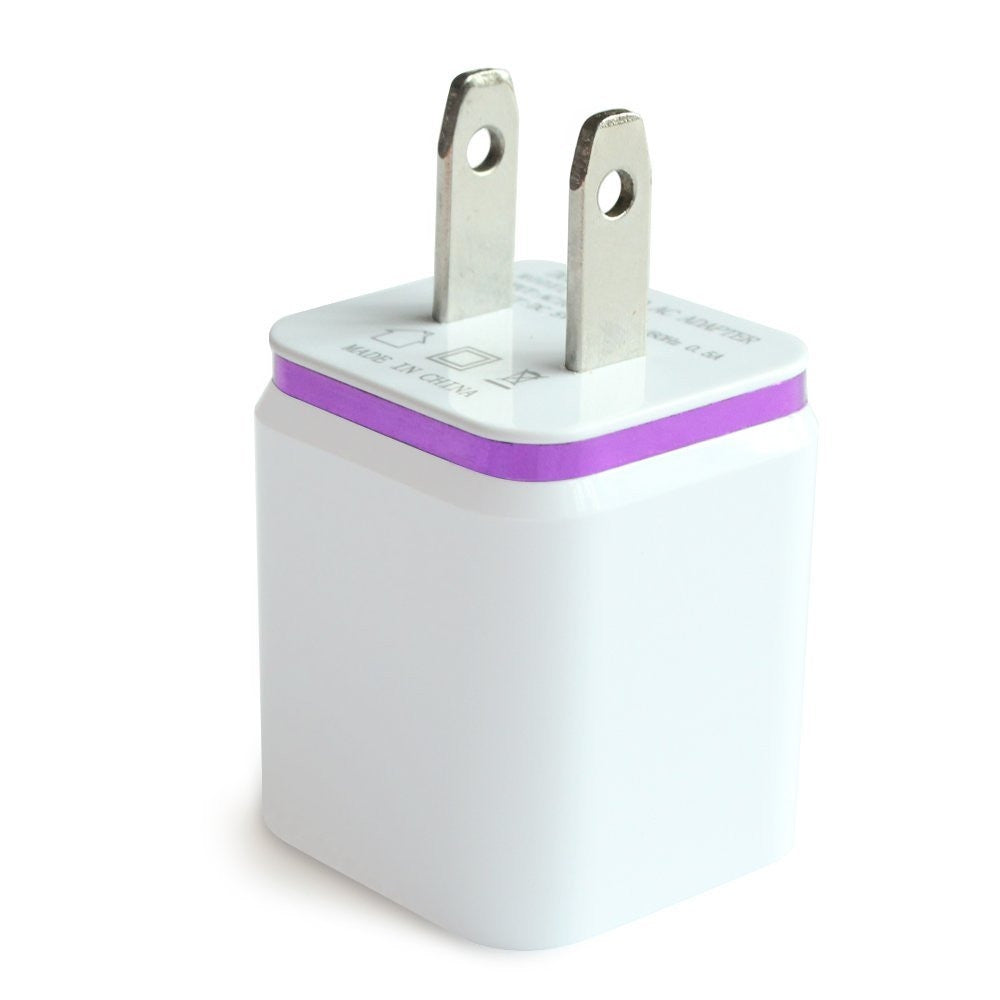 Dual USB Wall Charger 12 Watt for Apple and Android Devices US Plug