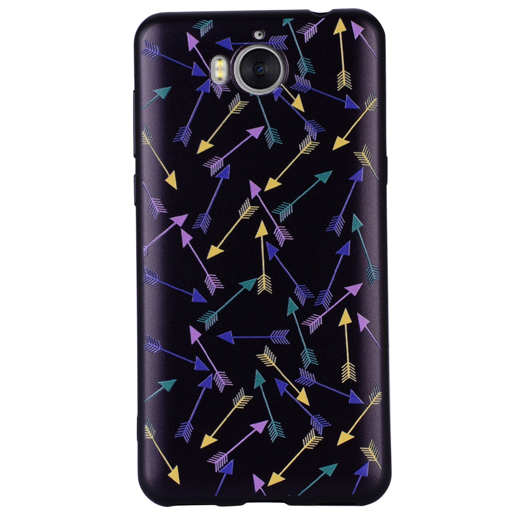 Case For Huawei Y6 2017 Colorful Arrow Design Soft TPU Mobile Phone Shell