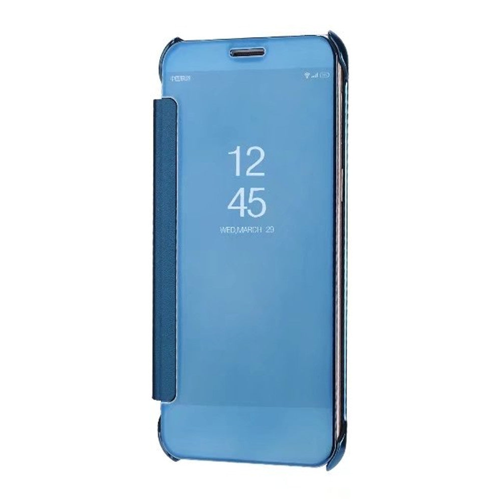 Case Cover for Samsung Galaxy A8 2018 Luxury Clear View Mirror Flip Smart