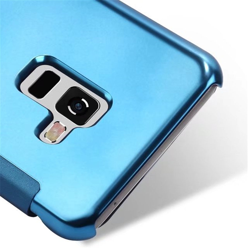 Case Cover for Samsung Galaxy A8 2018 Luxury Clear View Mirror Flip Smart
