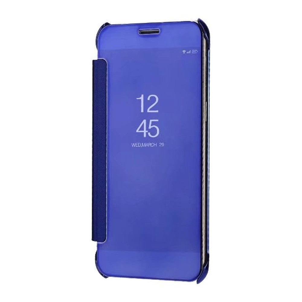 Case Cover for Samsung Galaxy A8 2018 Luxury Clear View Mirror Flip Smart