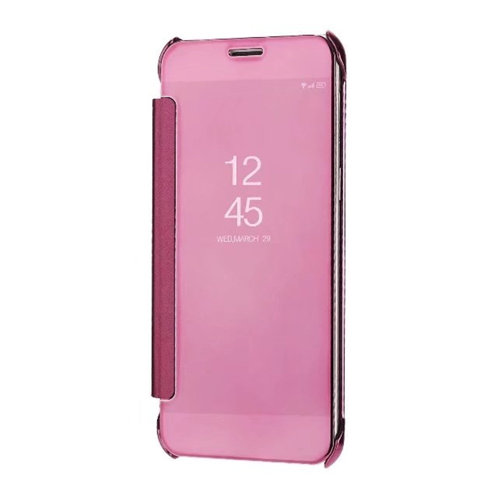 Case Cover for Samsung Galaxy A8 2018 Luxury Clear View Mirror Flip Smart