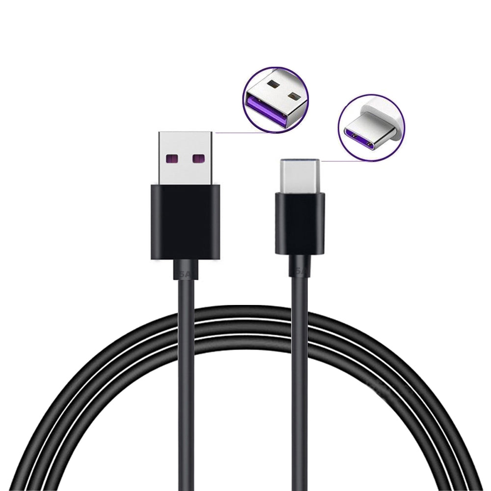 5A Quick Charge USB 3.1 Type-C Charging Data Transfer Cable 100CM
