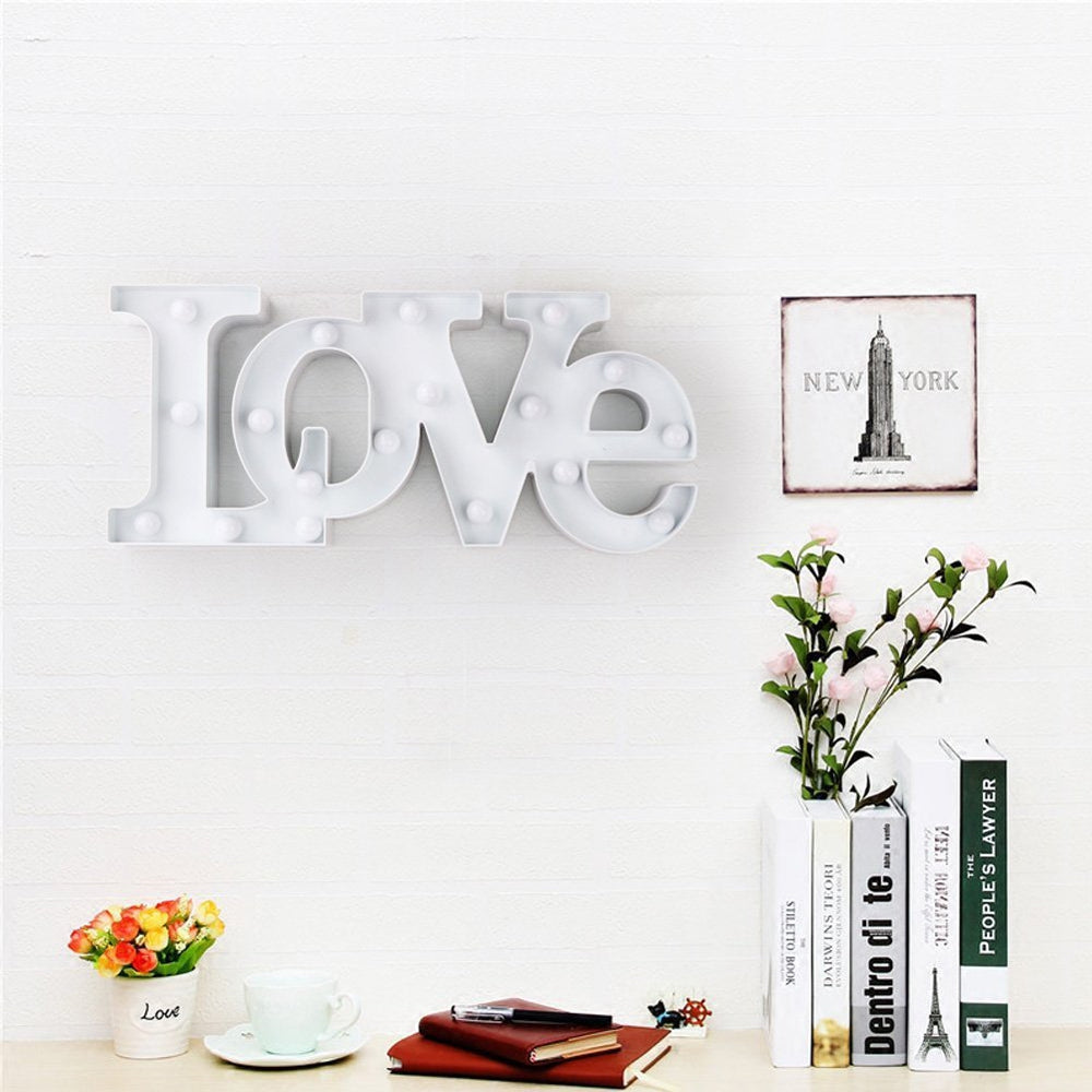 Cute Big Love LED Lamp Children Room Decorated With Small Night Light