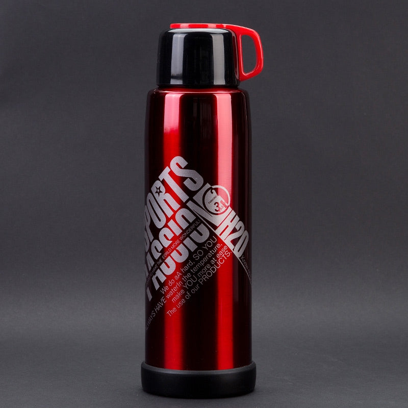 304 Stainless Steel Bicycle Riding Sports Water Bottle Portable Double Cover Vacuum Cup