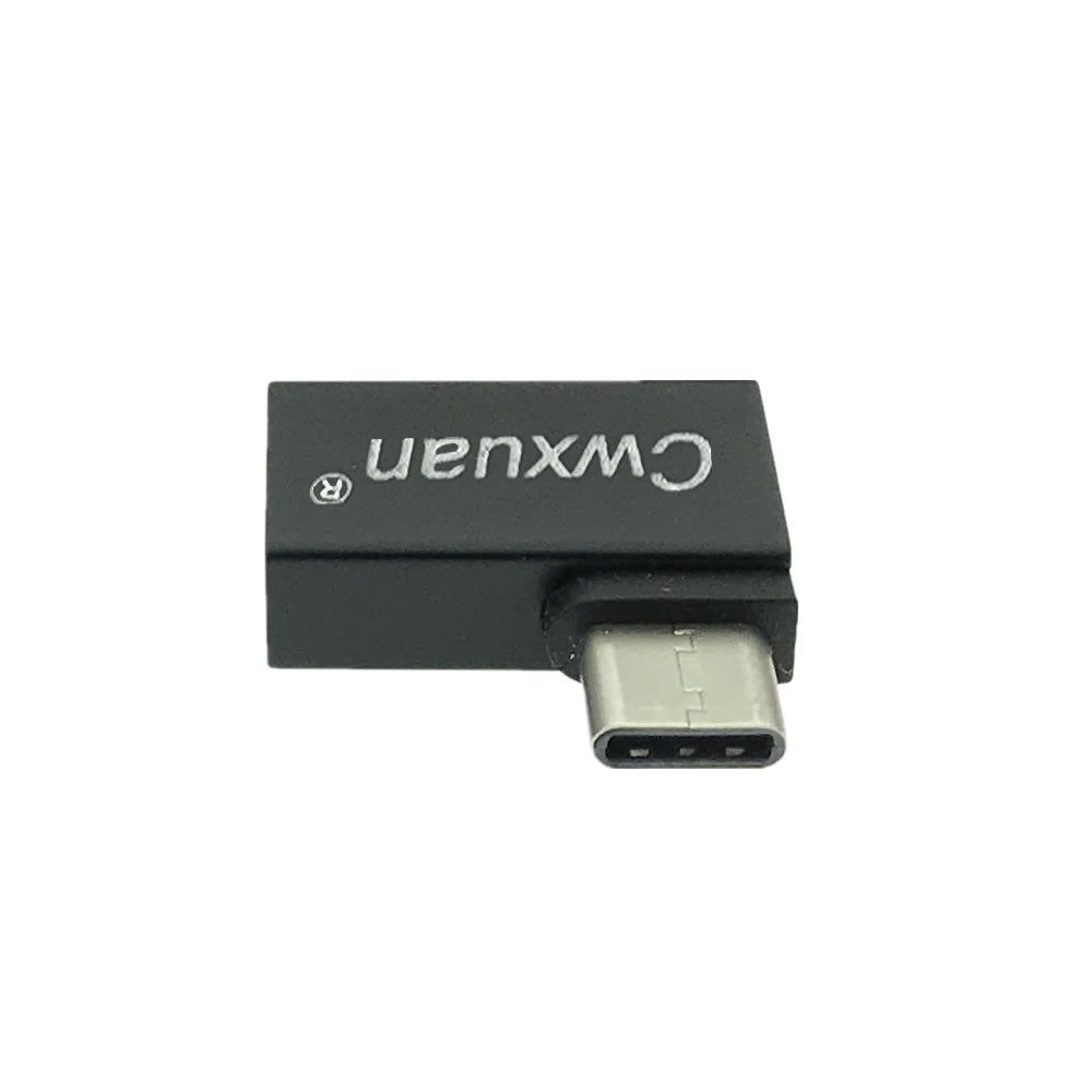 Cwxuan Right Angled 90 Degree Design USB 3.1 Type-C To USB 3.0 Female OTG Adapter