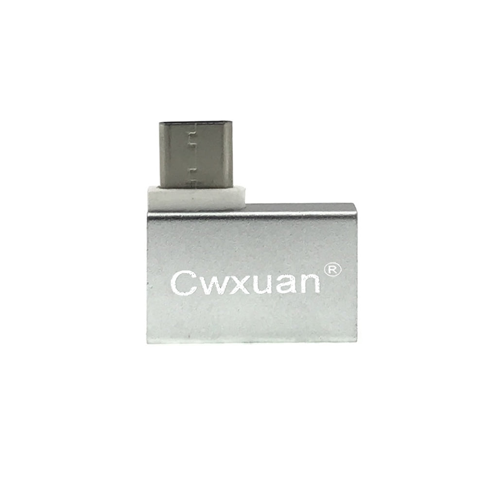 Cwxuan Right Angled 90 Degree Design USB 3.1 Type-C To USB 3.0 Female OTG Adapter