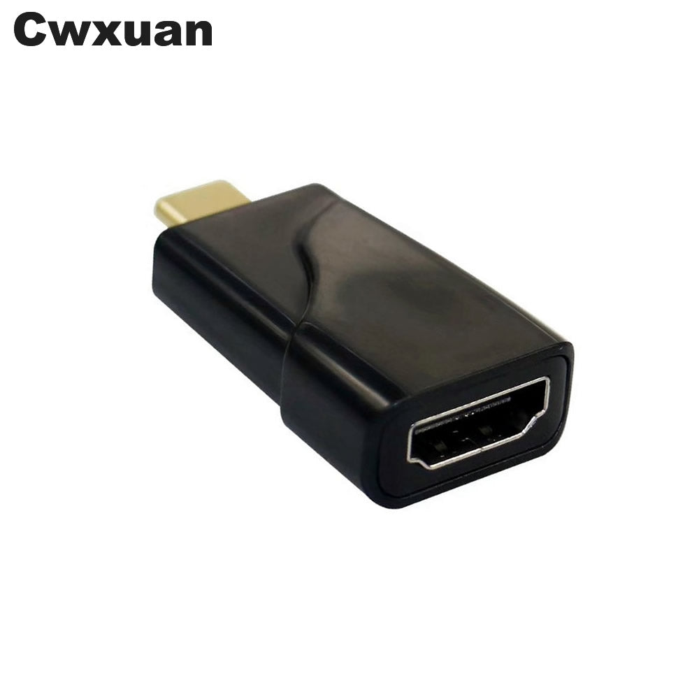 Cwxuan USB 3.1 Type-C Male to HDMI Female 4K HD Converter Adapter