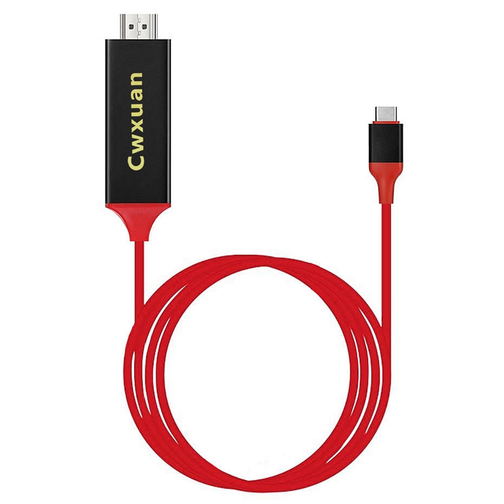 Cwxuan USB 3.1 Type-C to HDMI 4K HDTV Adapter Cable (1.8m)