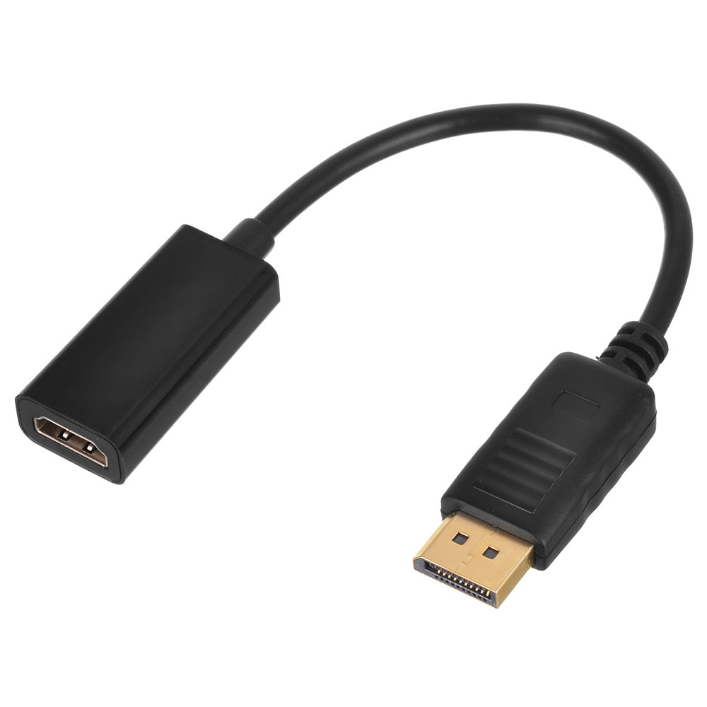 Cwxuan DP Displayport Male to HDMI Female 4K x 2K Converter Adapter Cable (25cm)