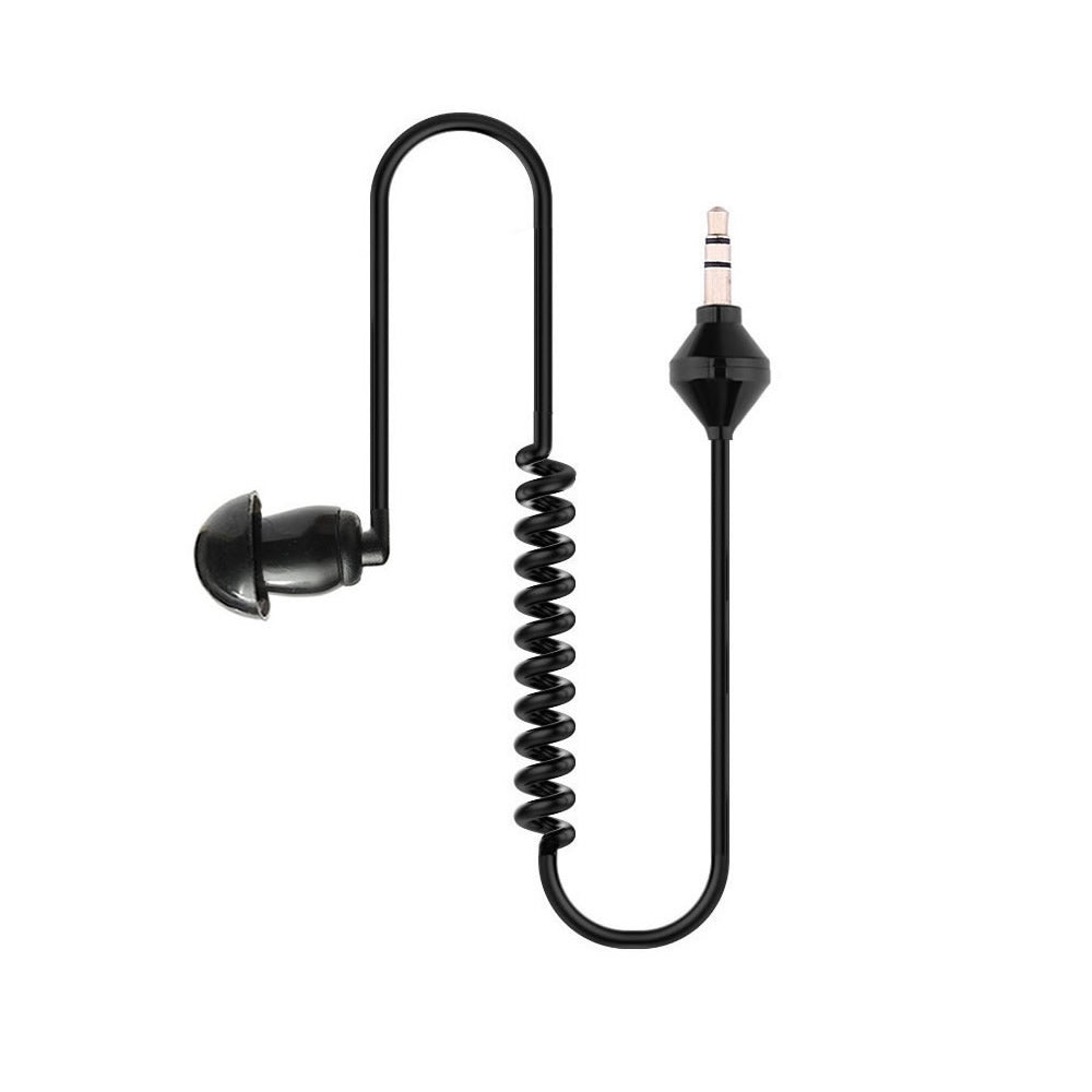 Cwxuan 3.5mm Plug Sound Conduction Acoustic Air Tube Spring Earphone